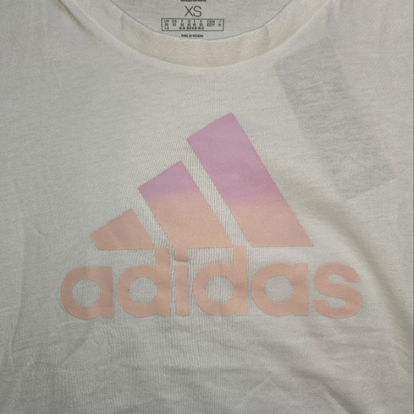 🧡 Adidas Tie Dye Printed Logo T-Shirt - Size XS NWT - Picture 5 of 9